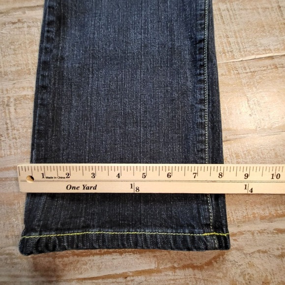 ROCA WEAR SIMONE STRAIGHT LEG JEANS Juniors SZ 13 EMBELLISHED POCKETS - Picture 5 of 10